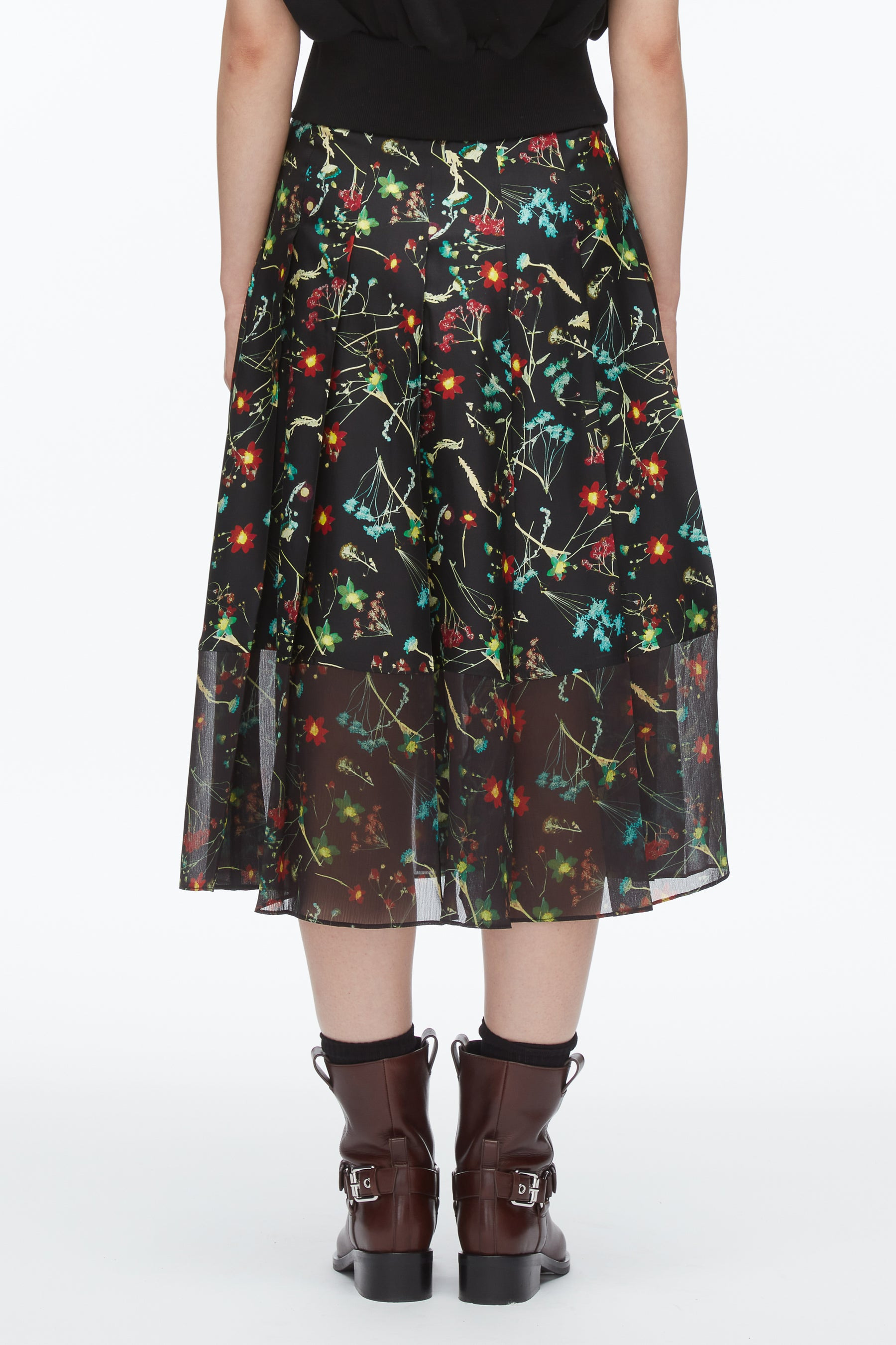 Bliss Floral Pleated Skirt - 5