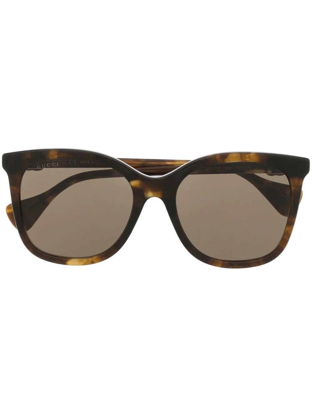 tortoiseshell oversize-frame sunglasses - 1