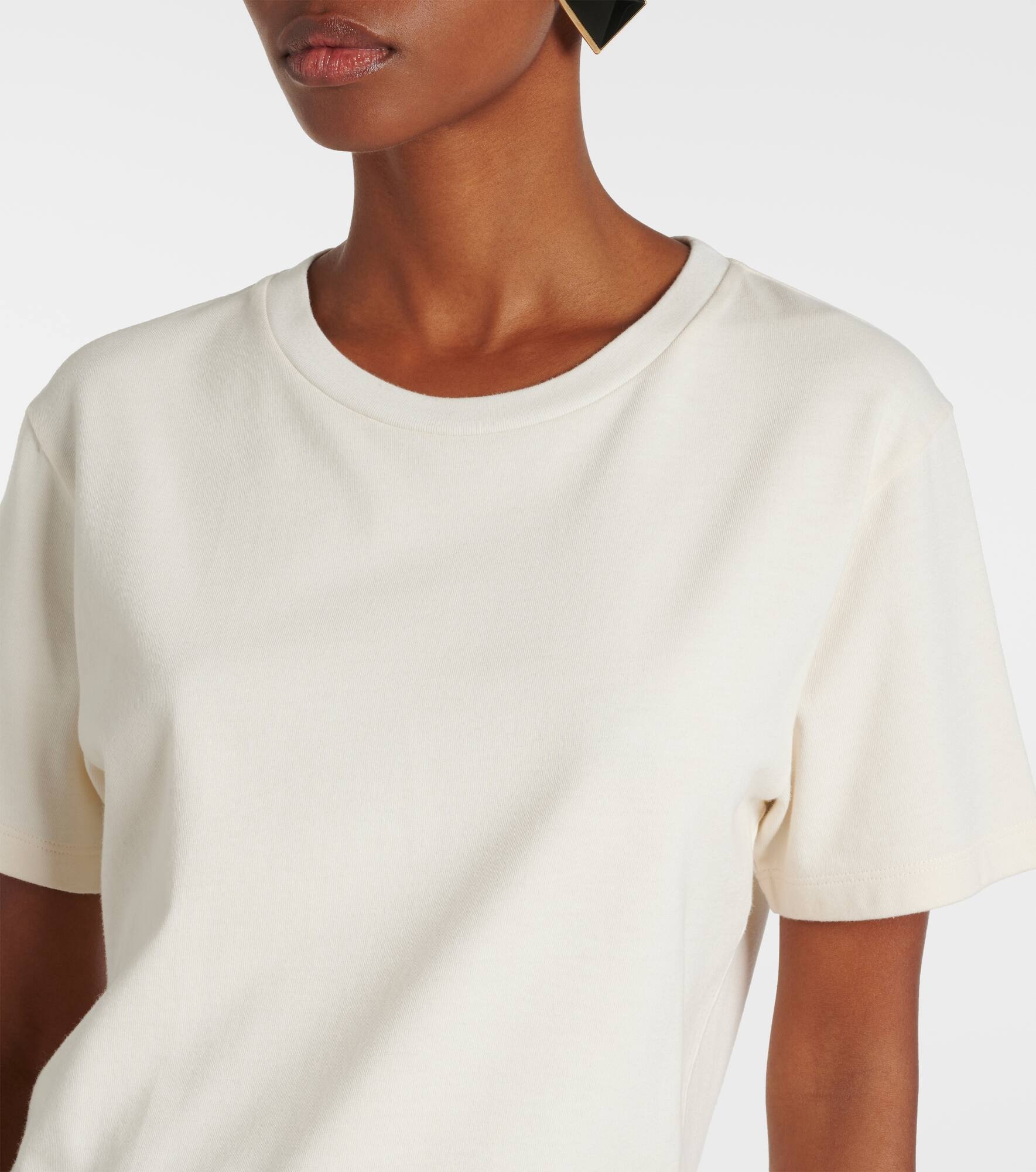 Cotton-blend jersey T-shirt - 5