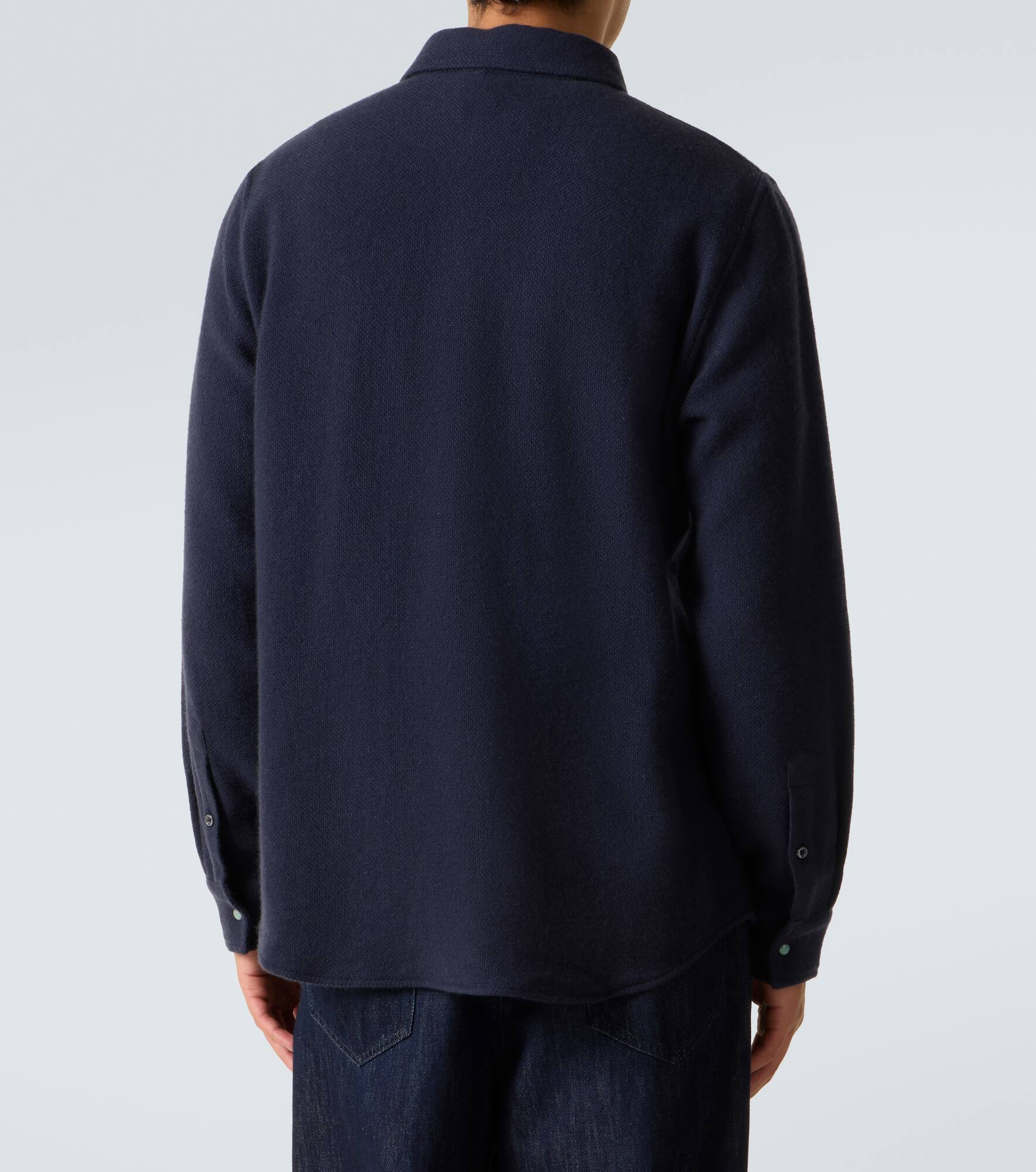 Cashmere shirt with emerald - 4