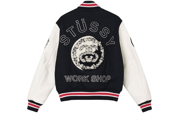 Denim Tears x Stussy x OUR LEGACY Ttl Varsity Jacket 'Black' 315288 - 2