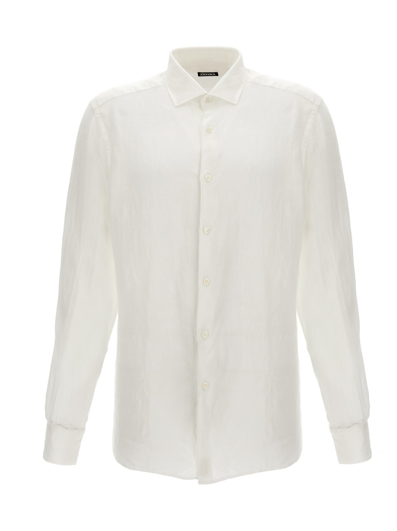 Linen Shirt Shirt, Blouse White - 1