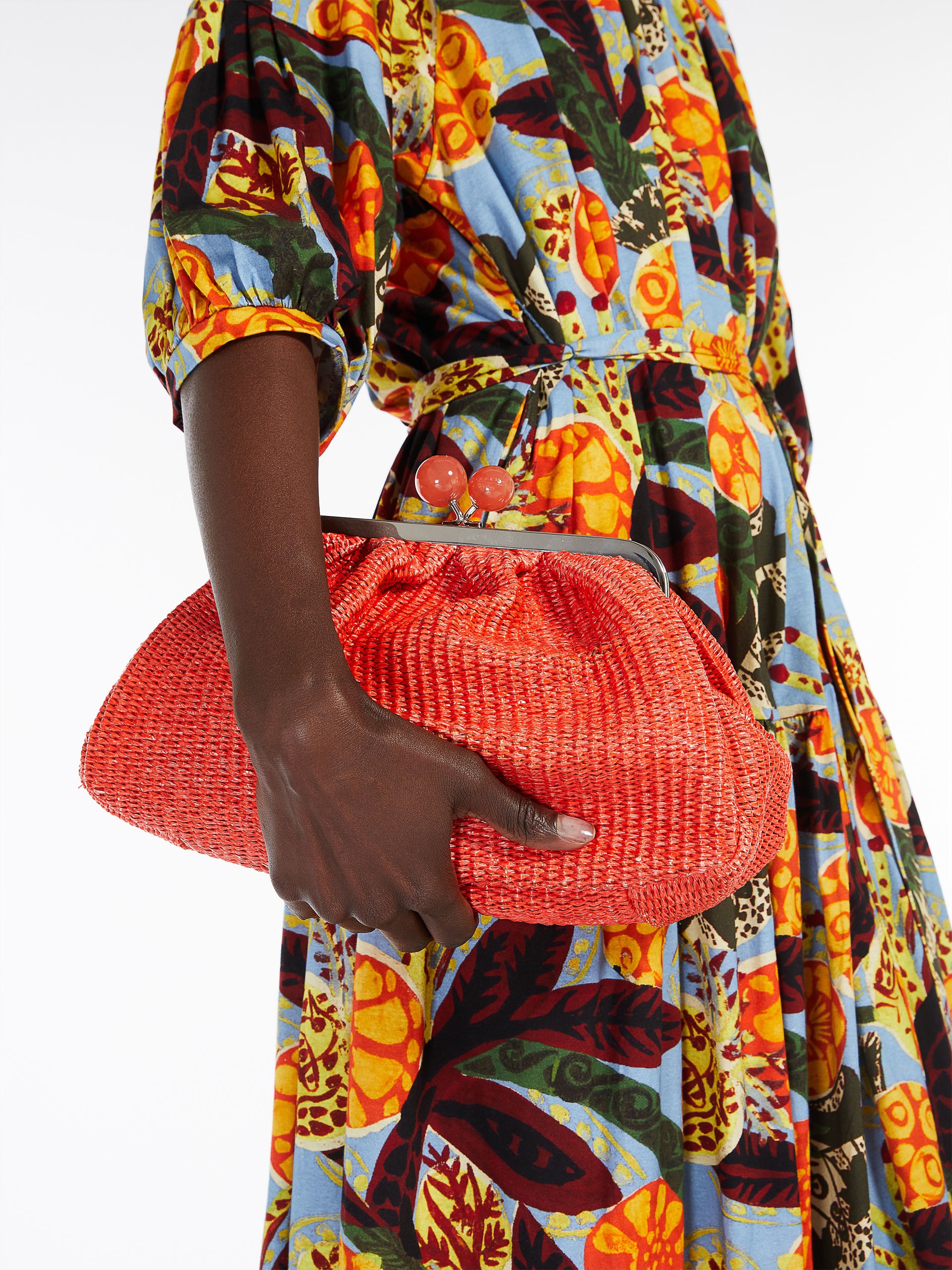 FORTUNA Medium Pasticcino Bag in raffia - 6