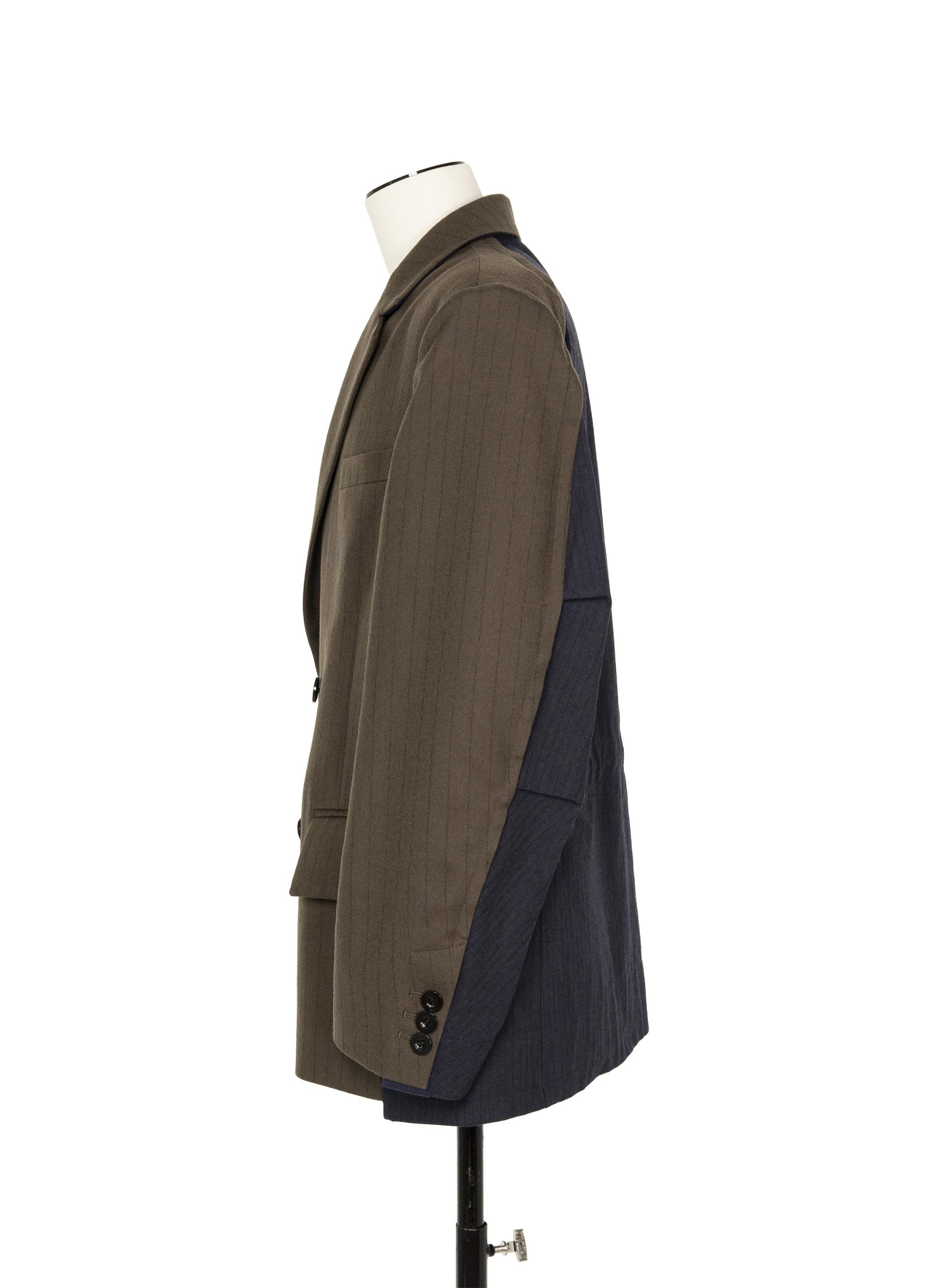 Chalk Stripe x Rip Stop Jacket - 3