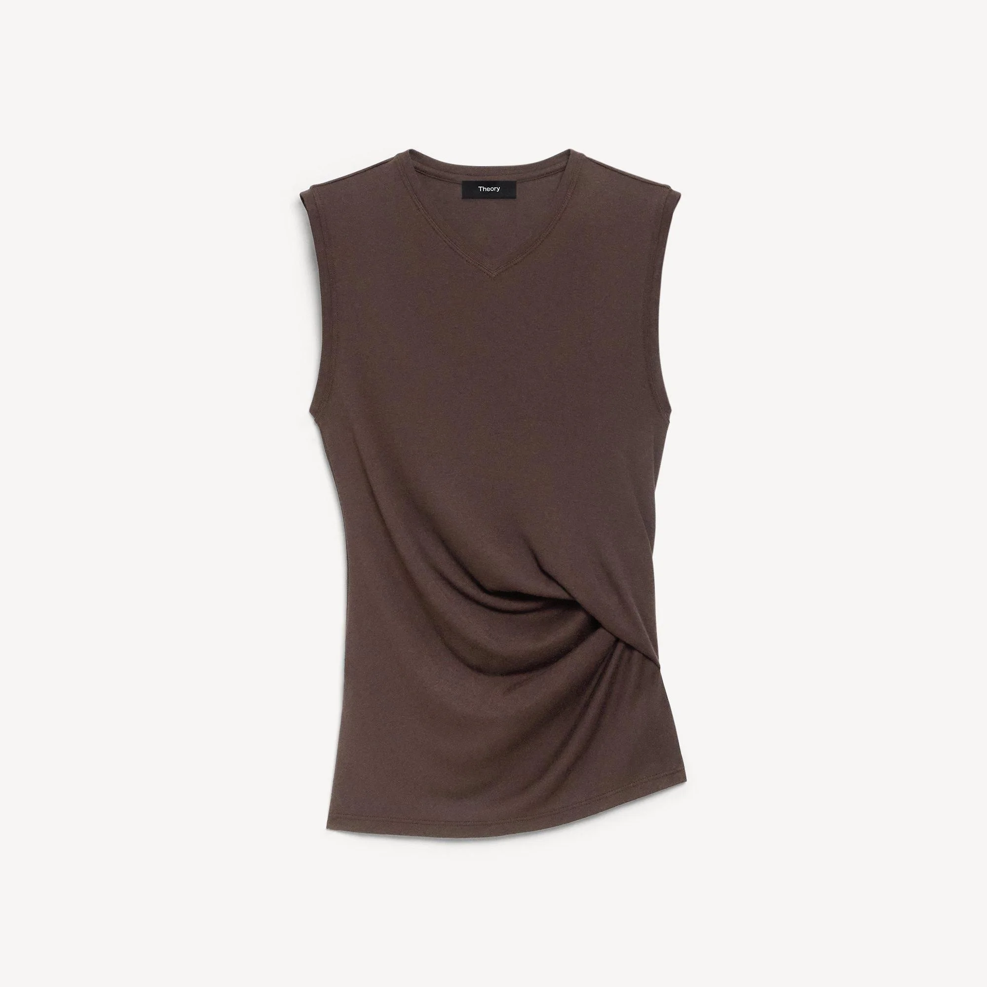 V-Neck Tank Top in Soft Rib - 1