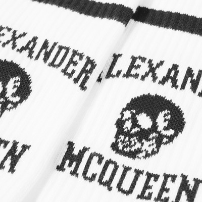 Alexander McQueen Alexander McQueen Varsity Skull Logo Sock outlook