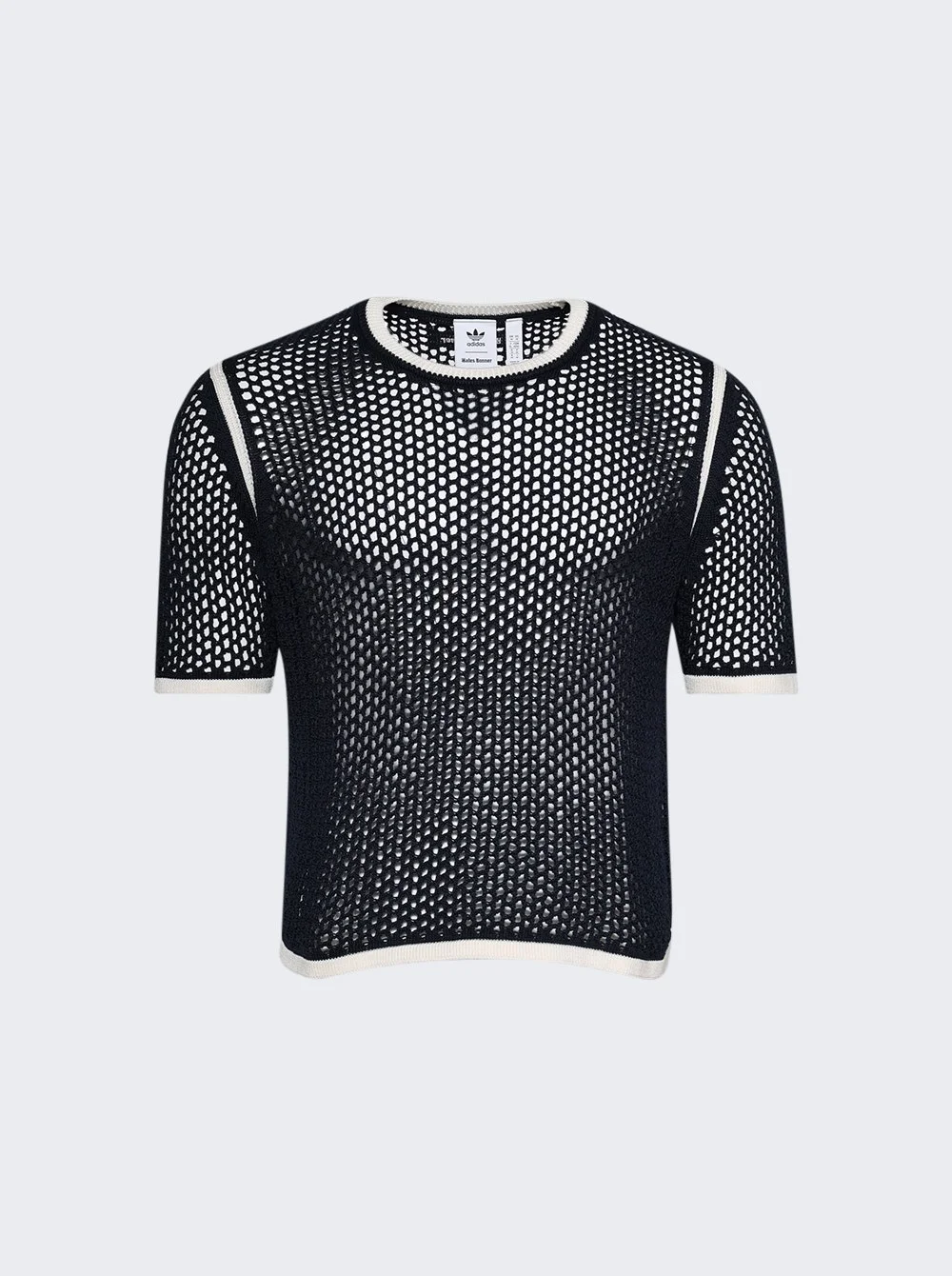 X Wales Bonner Knit Tee Night Navy And Wonder White - 1