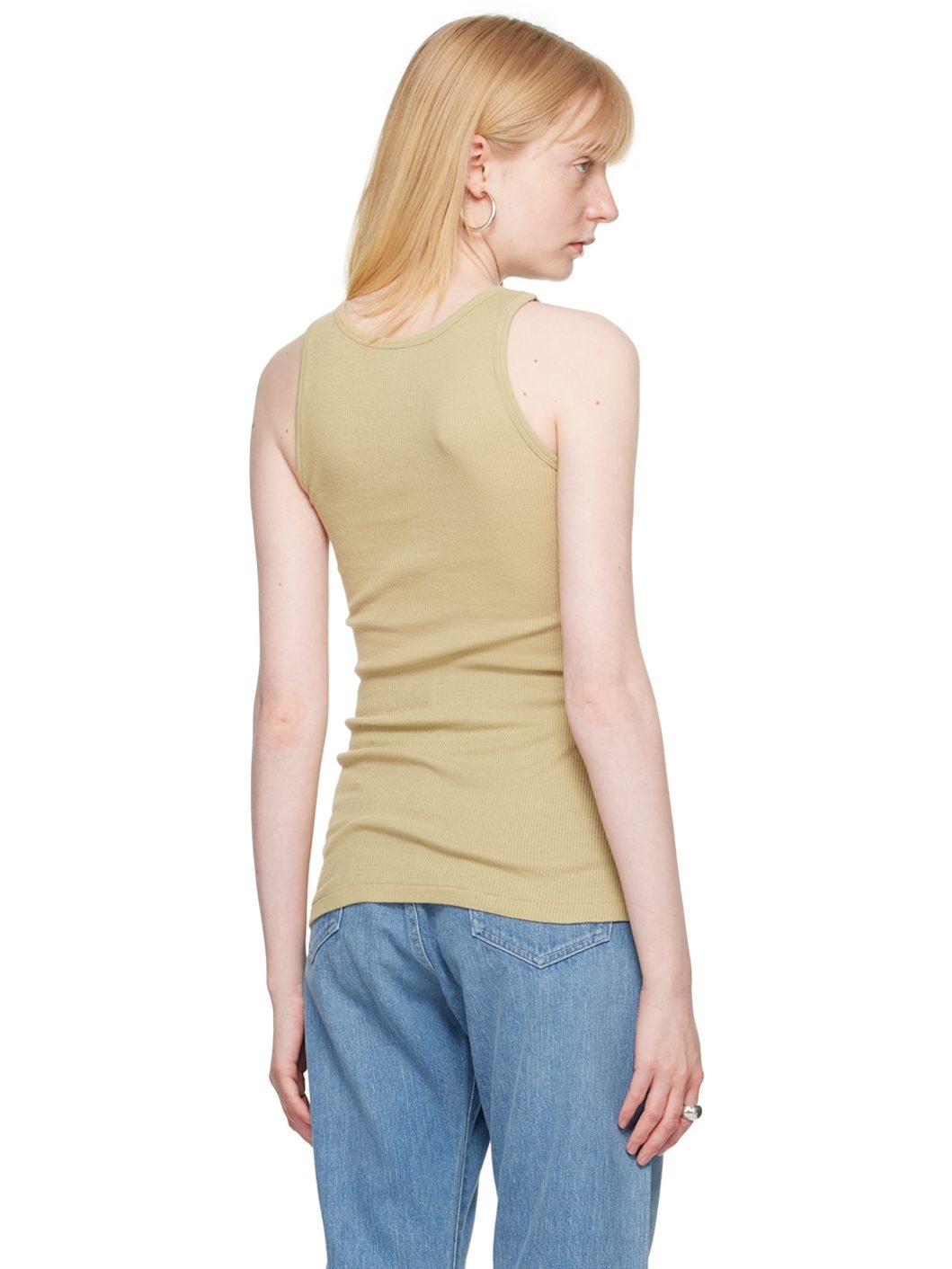 Khaki Press-Stud Tank Top - 3