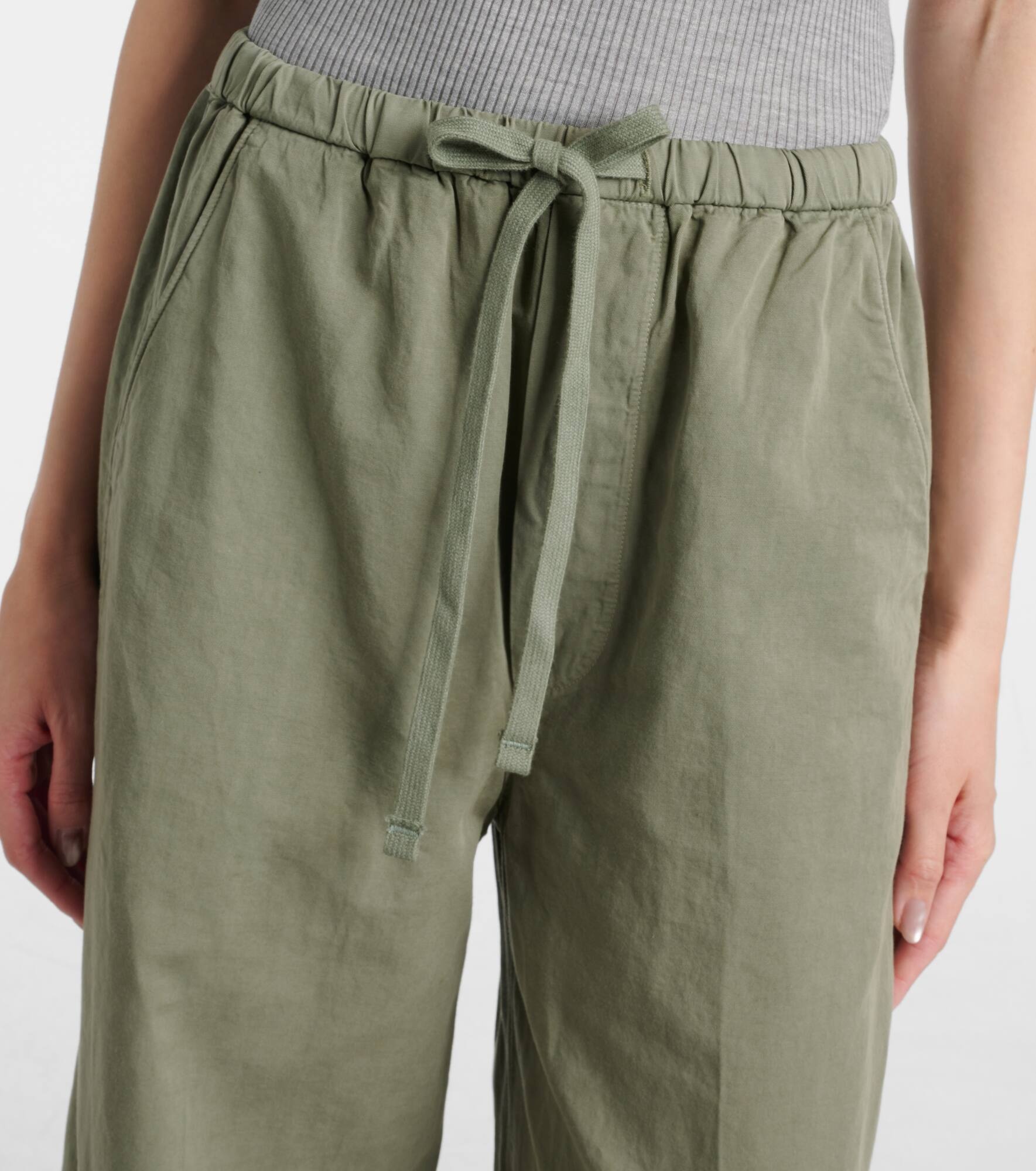 Aurora cotton and linen wide-leg pants - 4