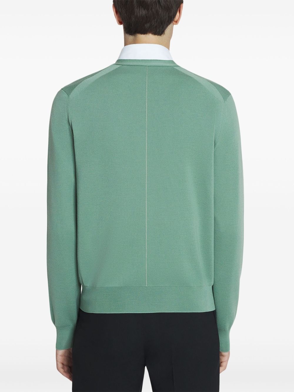 merino-wool cardigan - 4