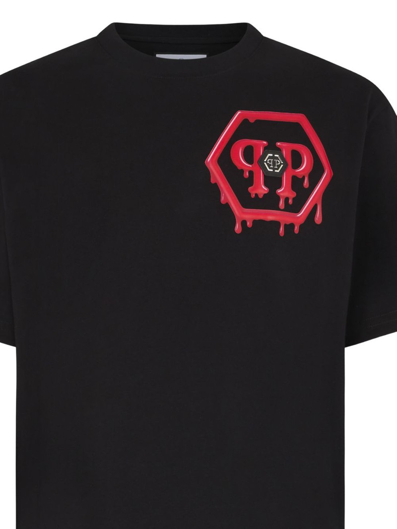 PHILIPP PLEIN logo-print round-neck T-shirt outlook