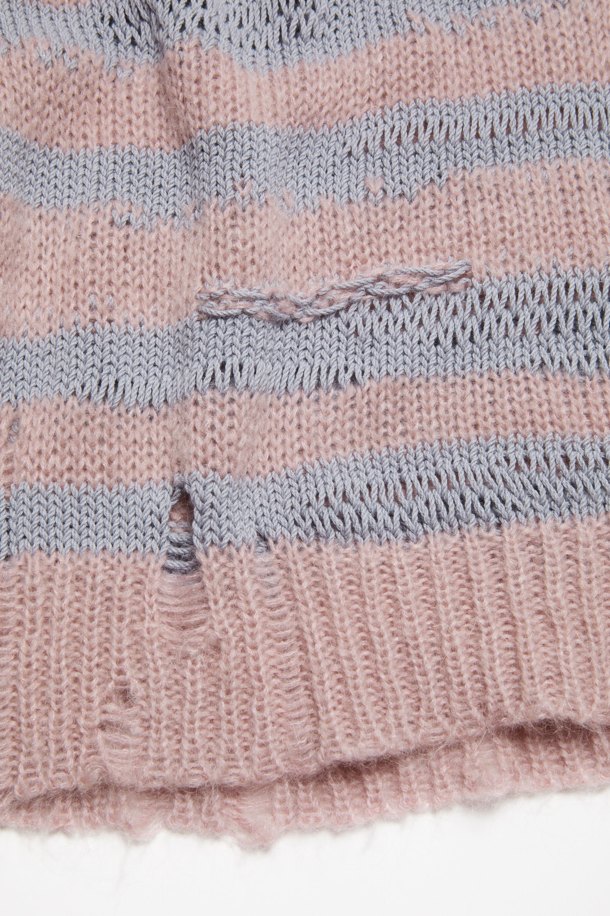 Distressed stripe jumper - Dusty pink / lilac - 5