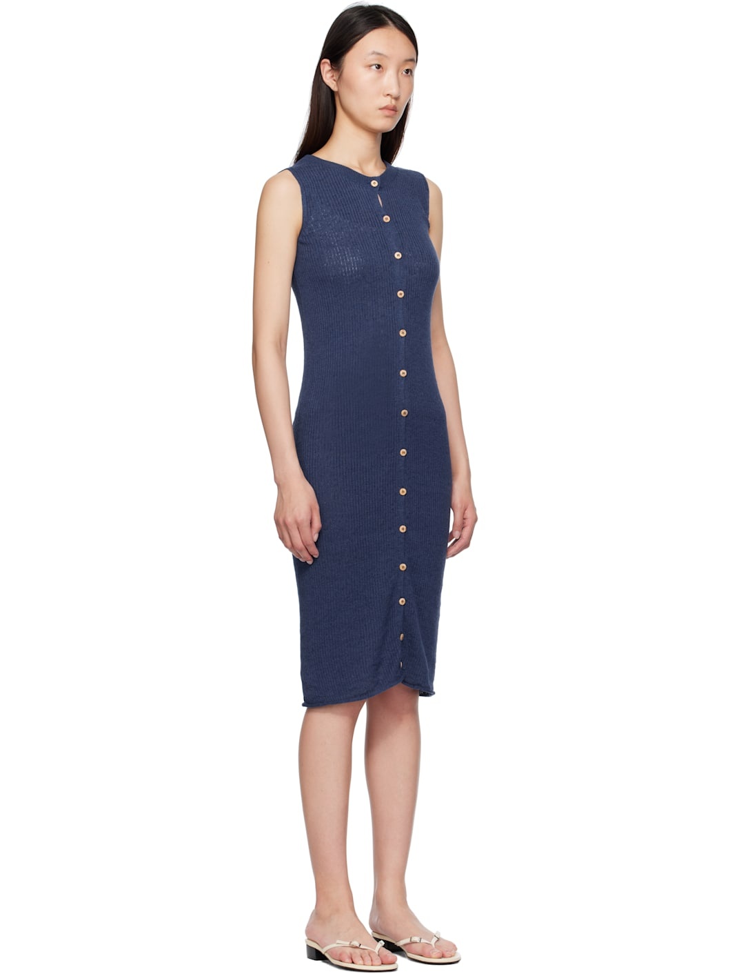 Blue Drip Midi Dress - 2