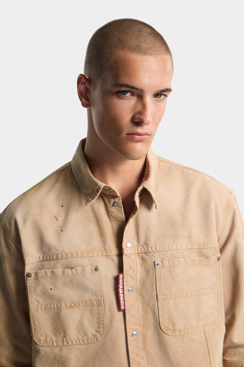 GARMENT DYED CARPENTER SHIRT 6