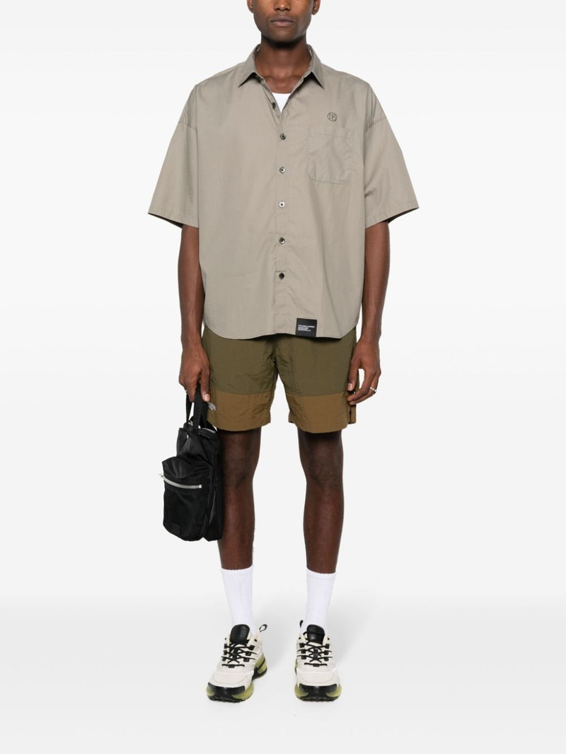 NEIGHBORHOOD logo-print cotton shirt outlook