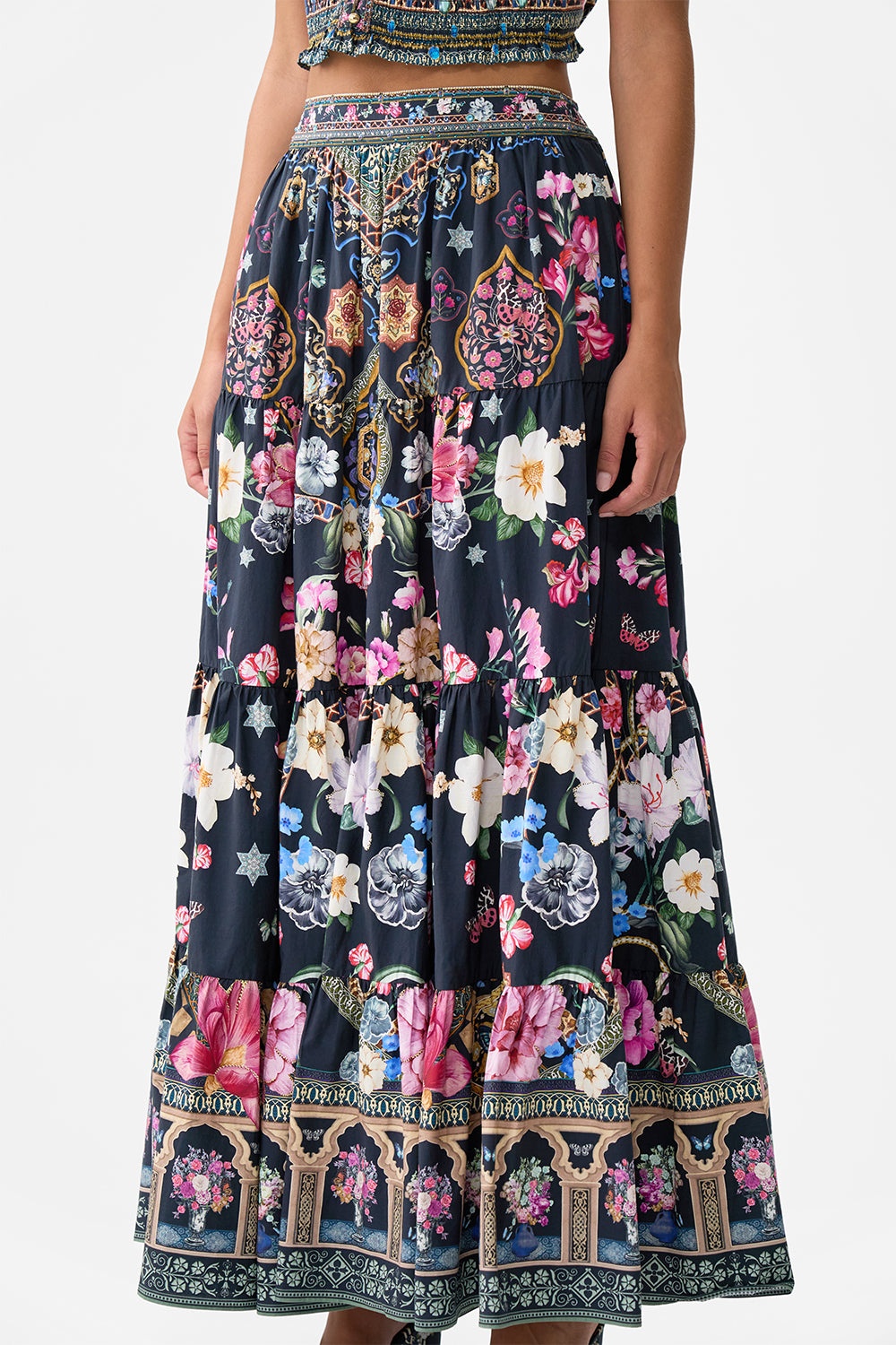TIERED MAXI SKIRT - 6