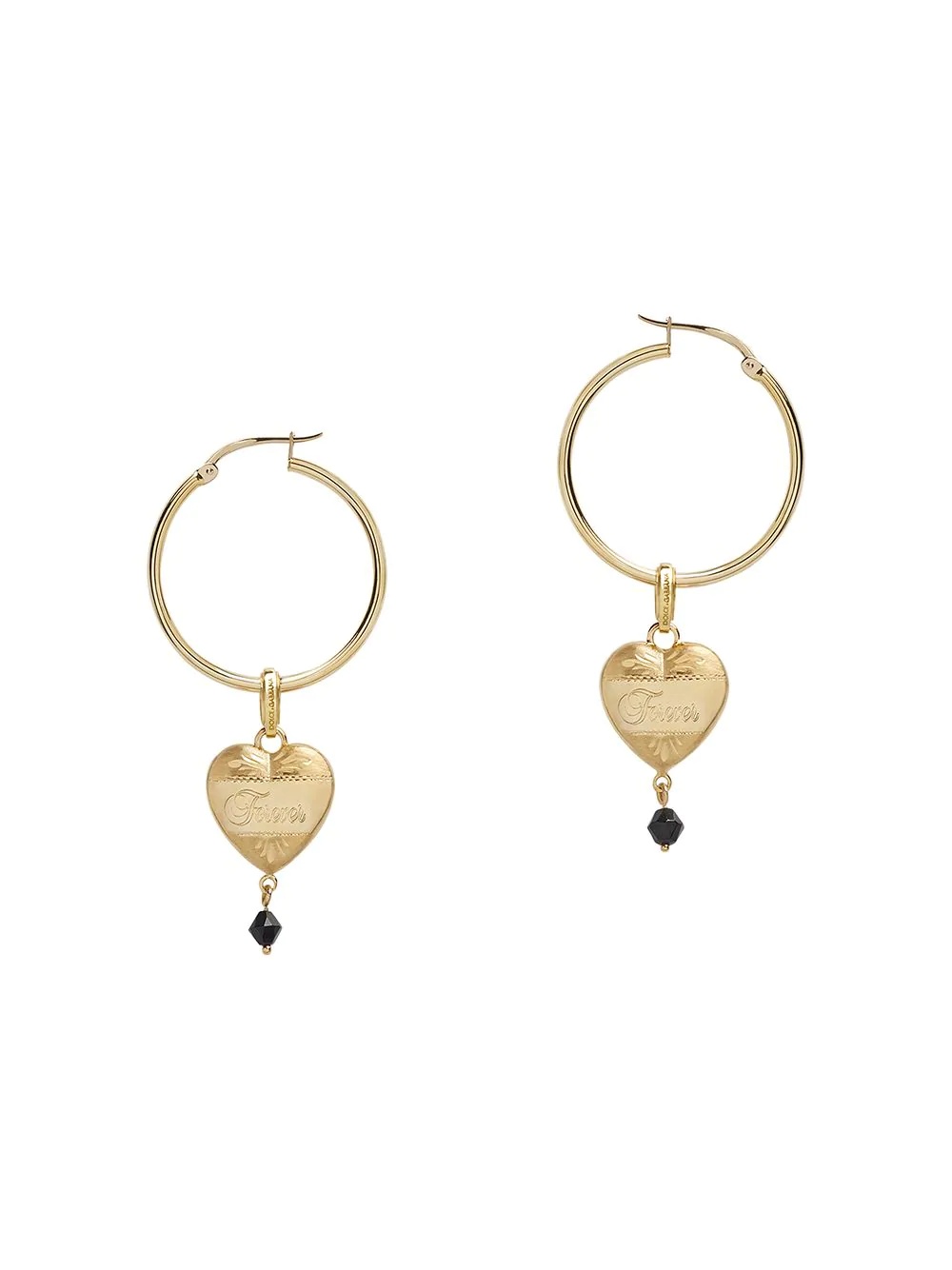 heart pendant earrings - 1