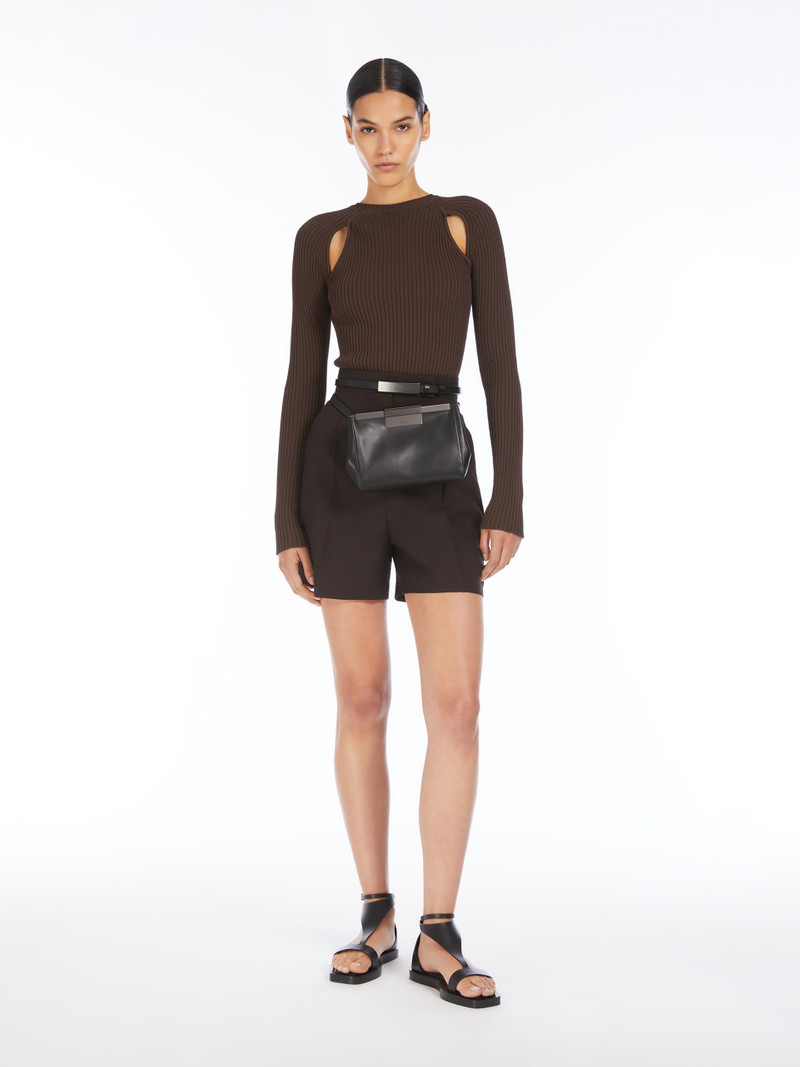 Max Mara ALA1234 Close-fitting viscose crêpe jumper outlook