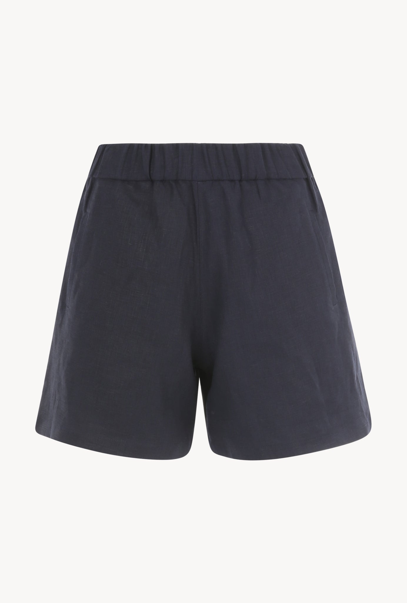NAVY LINEN CULOTTE SHORTS - 4