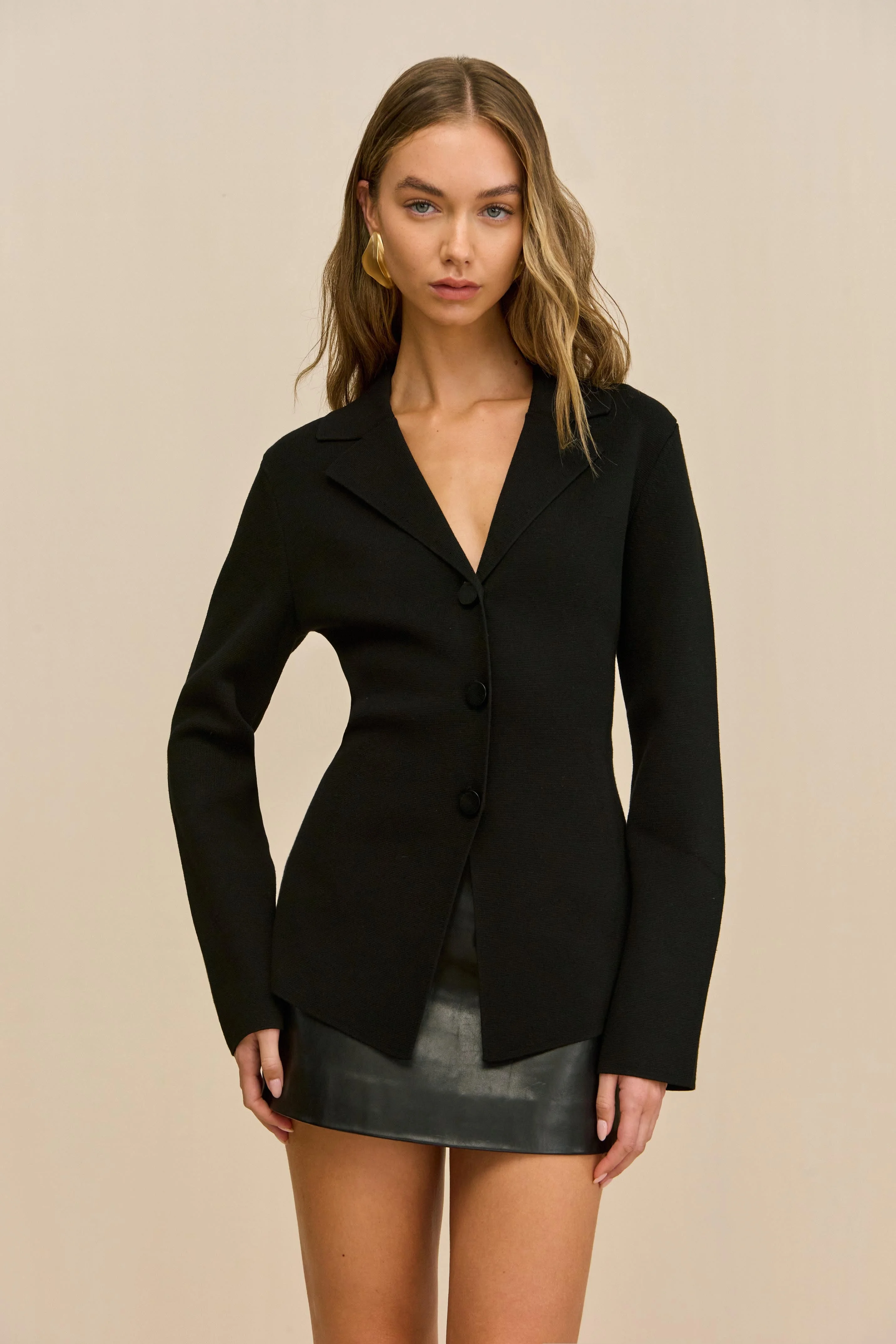 ELOMI KNIT CARDIGAN - 1