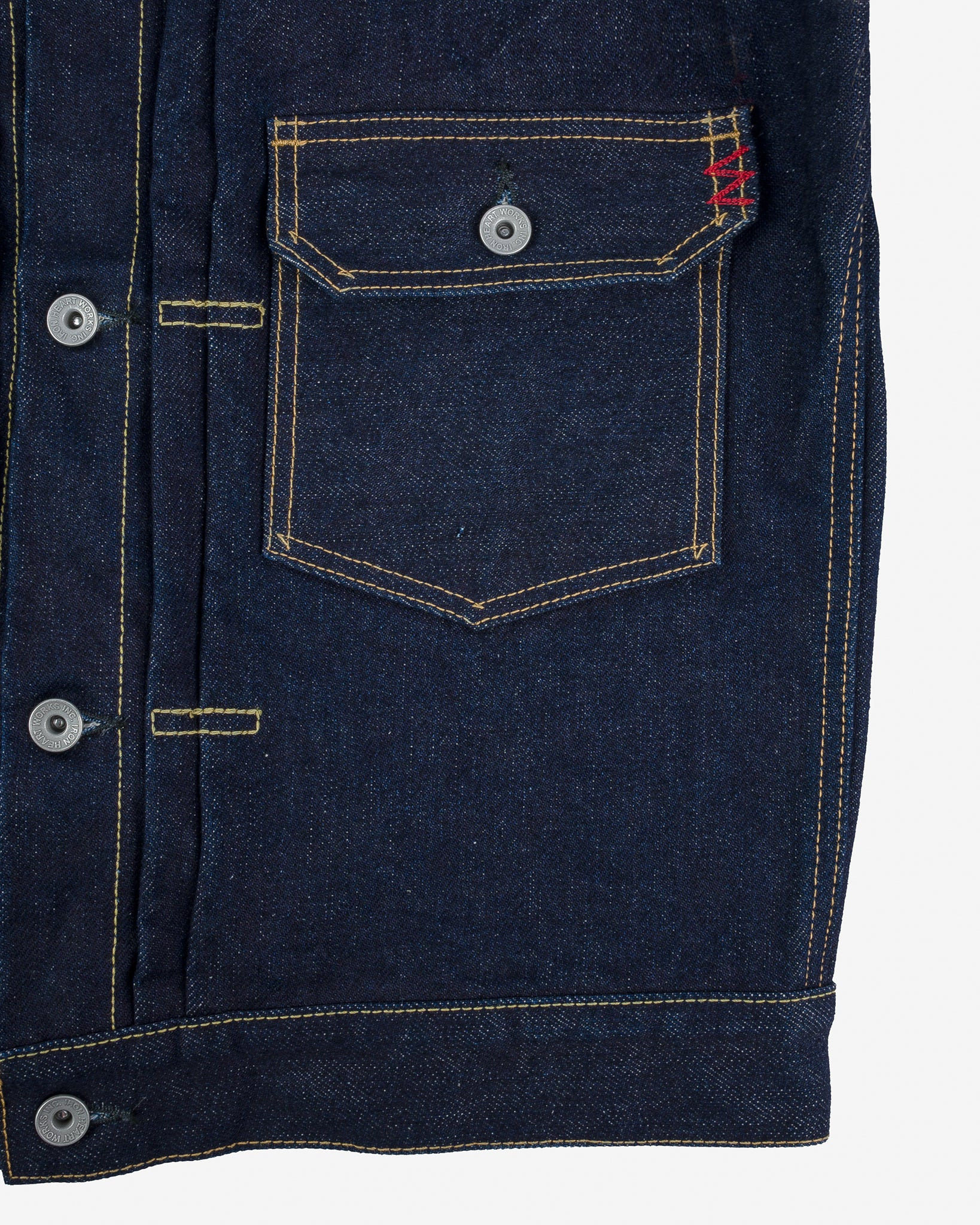 IHJ-139-IND 19oz Selvedge Denim Type II Jacket - Indigo - 15