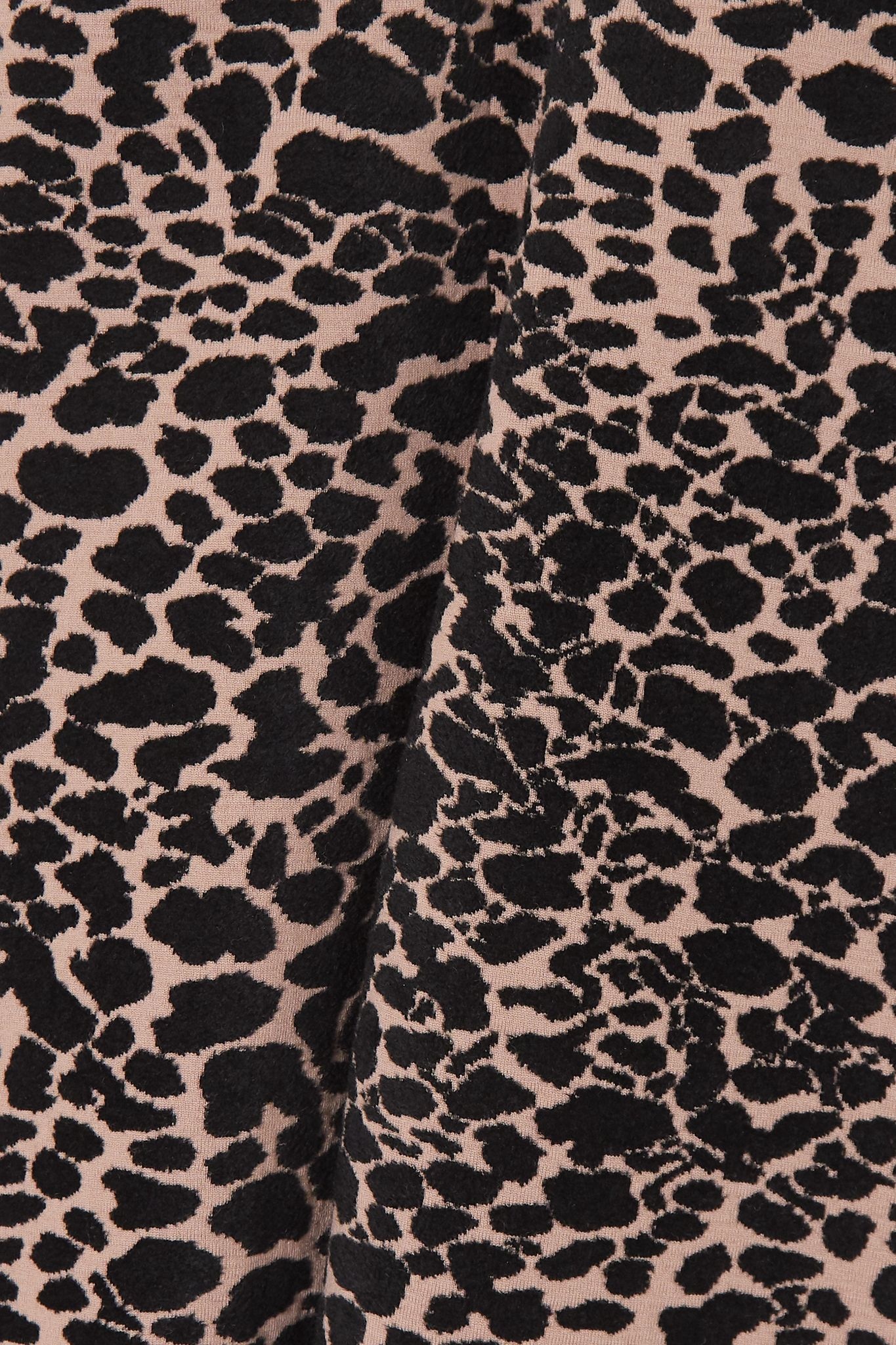 Leopard jacquard-knit leggings - 4