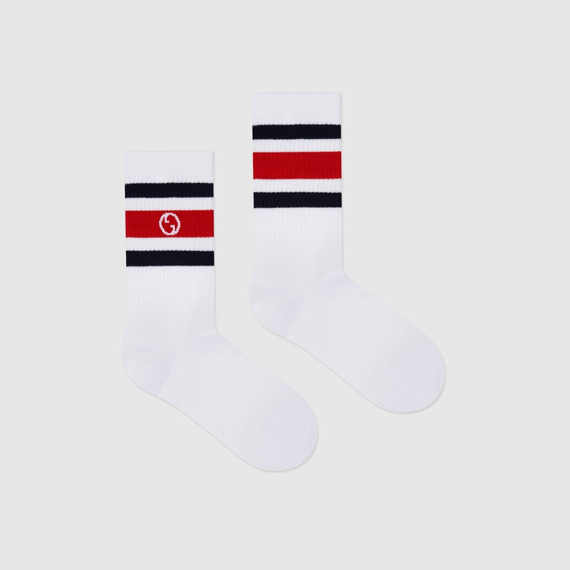 GUCCI Round Interlocking G cotton socks outlook