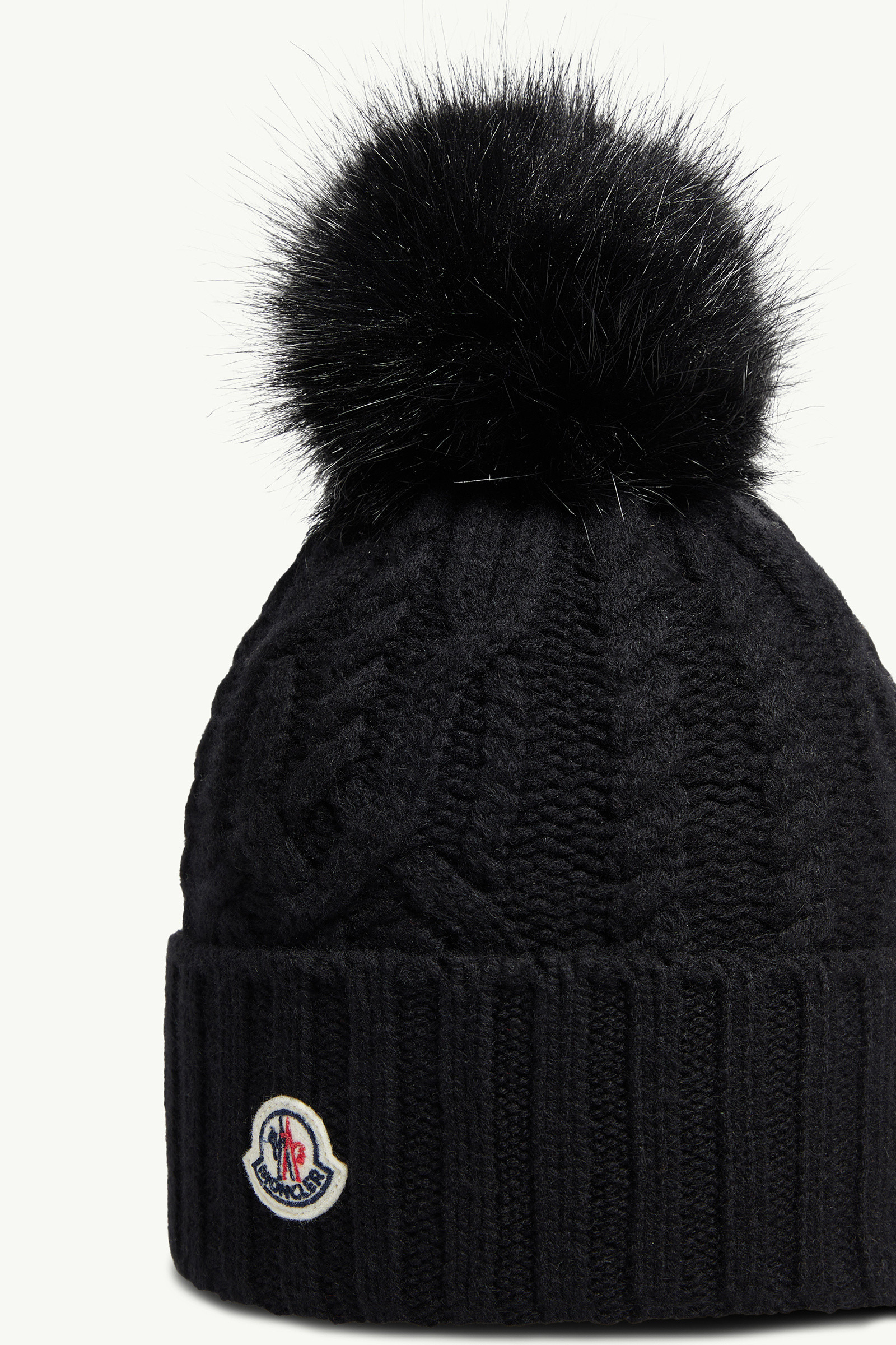 Cashmere Blend Beanie with Pom Pom - 3