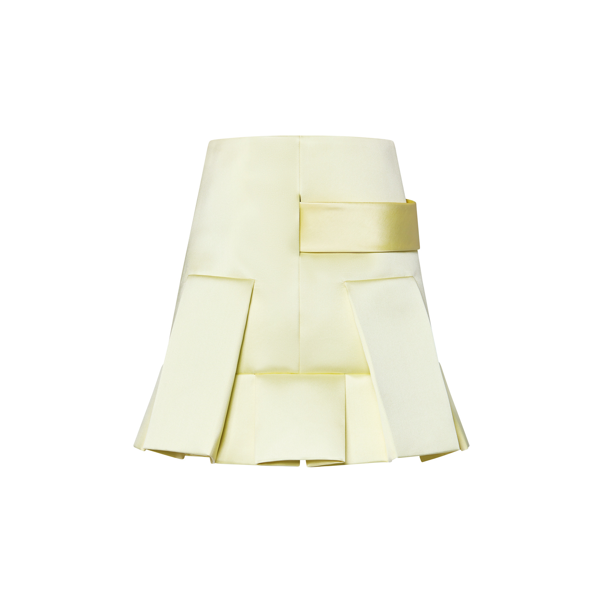 Button Tab Pleat Skirt - 3