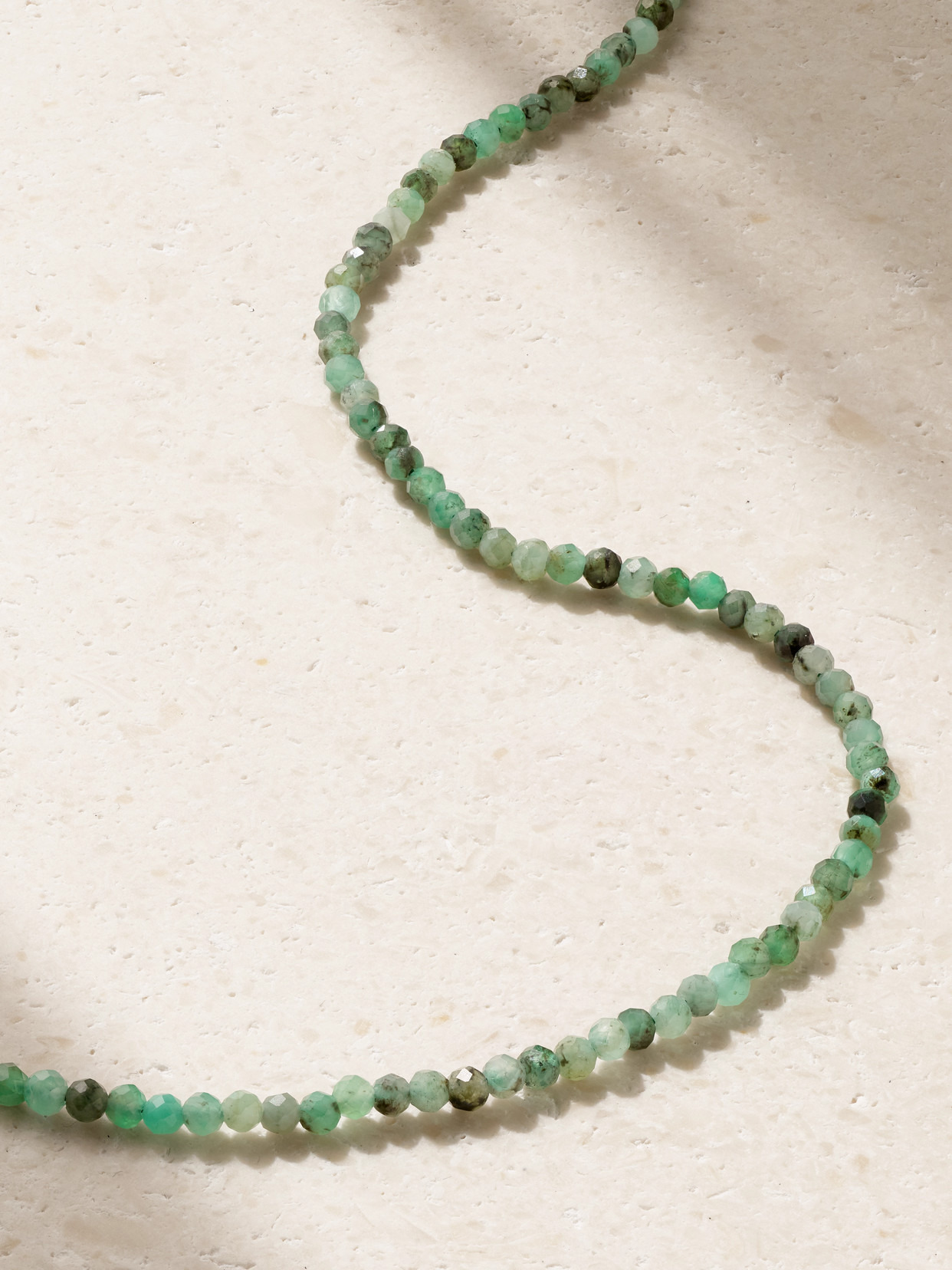 14-karat Gold Emerald Necklace - 4
