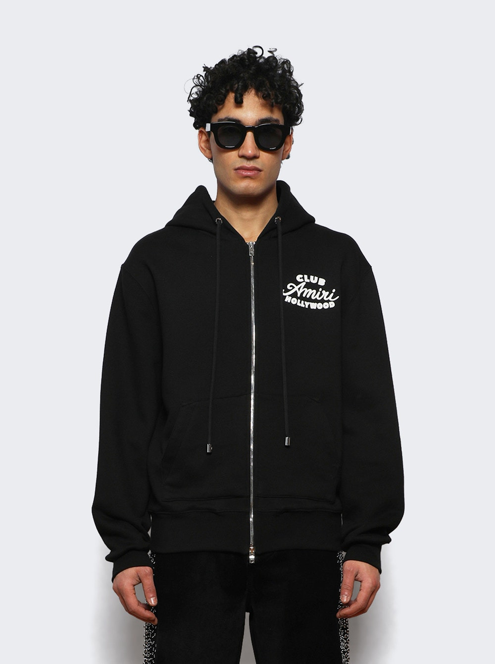 Club Amiri Zip Hoodie Black - 2
