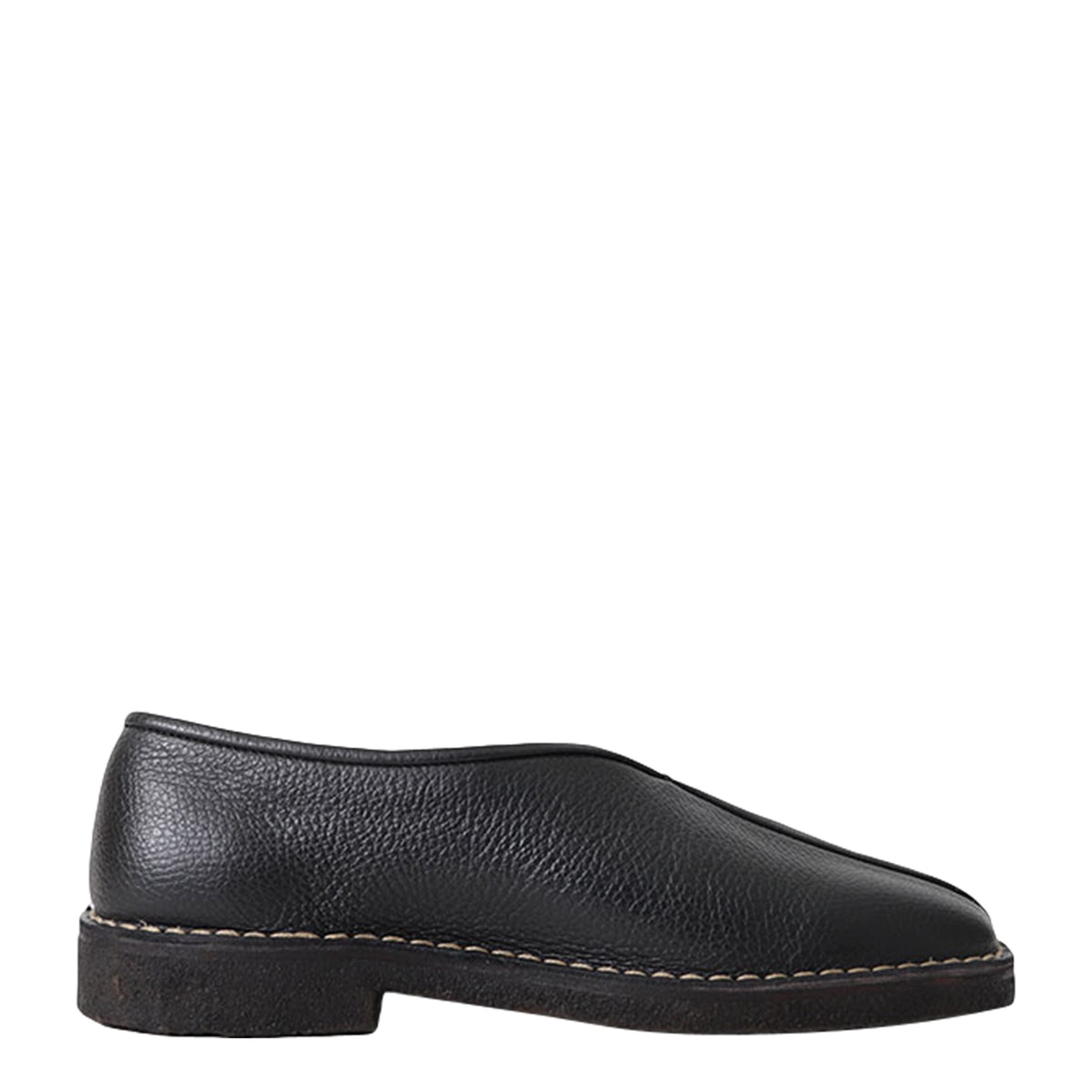 LEMAIRE piped crepe slippers blackルメール Lemaire Piped Crepe Slippers | Black | Canoe Club