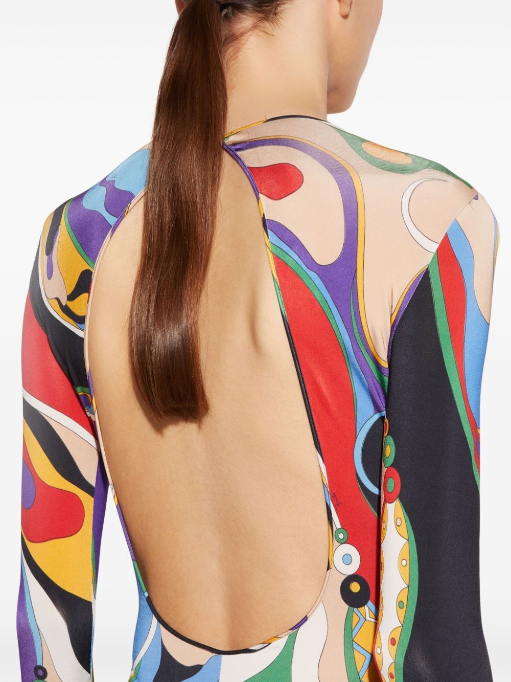 Orchidee-print mini dress - 5