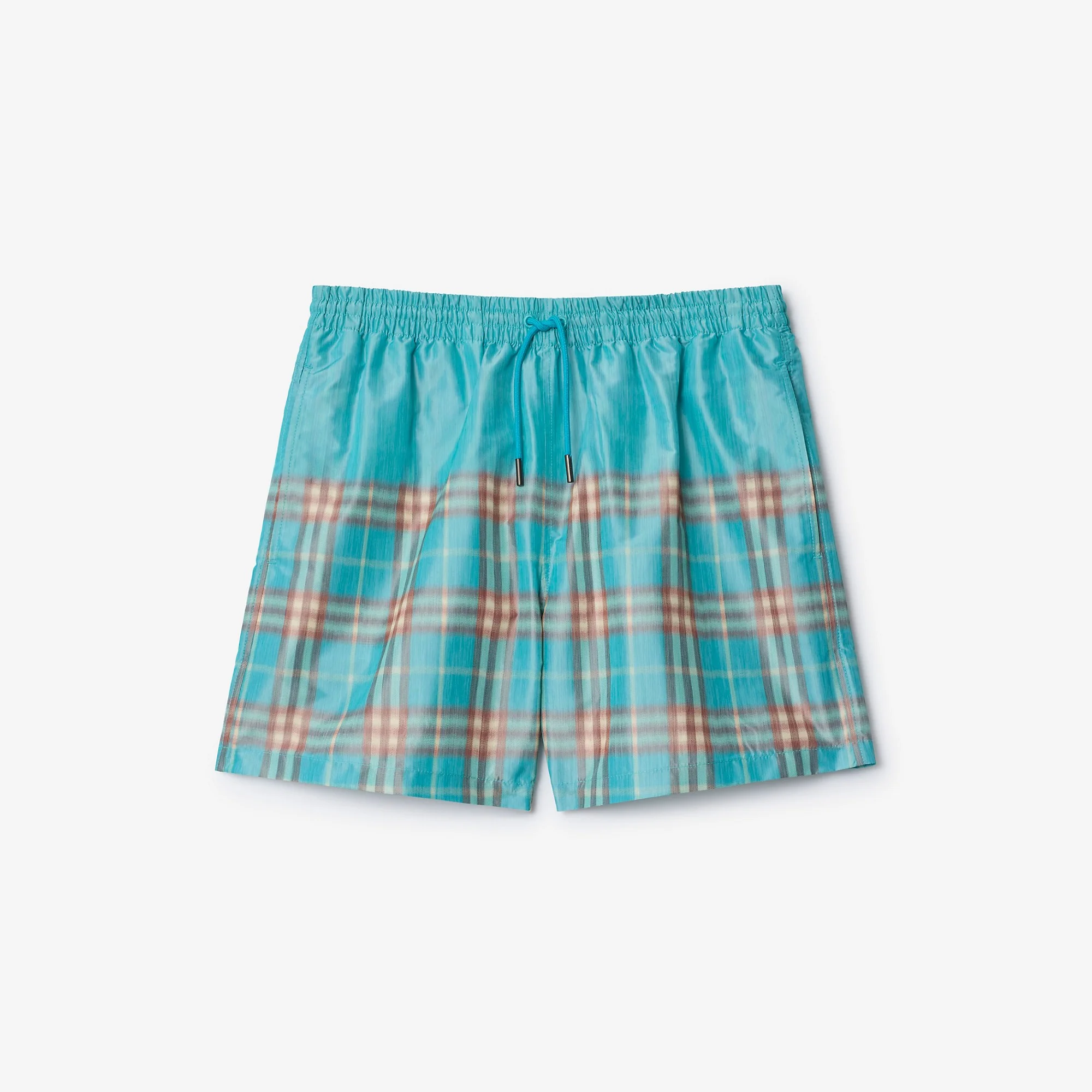 Gradient Check Swim Shorts - 1