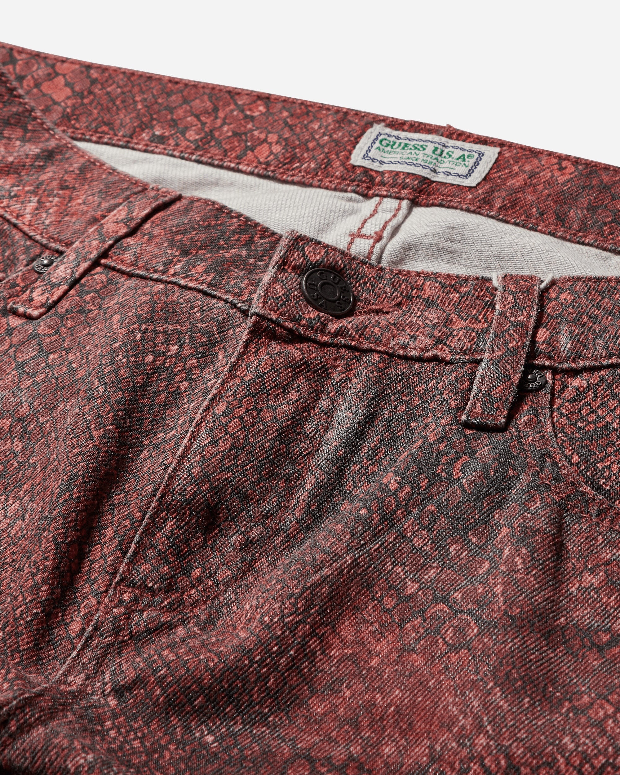 Women's Printed Straight Pants Petite - 3