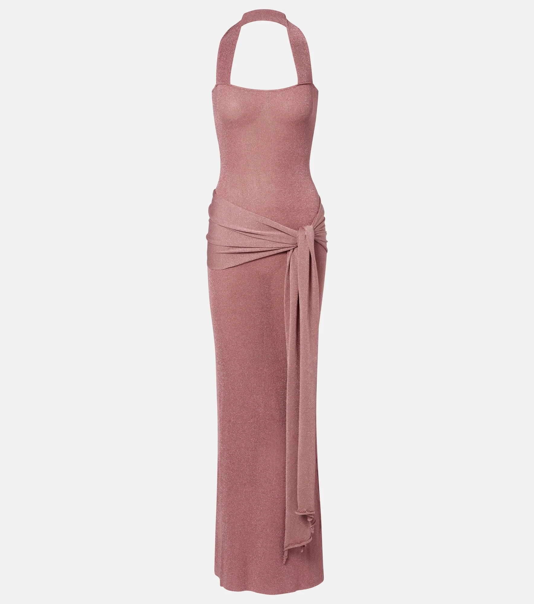 Knitted lamé maxi dress - 1