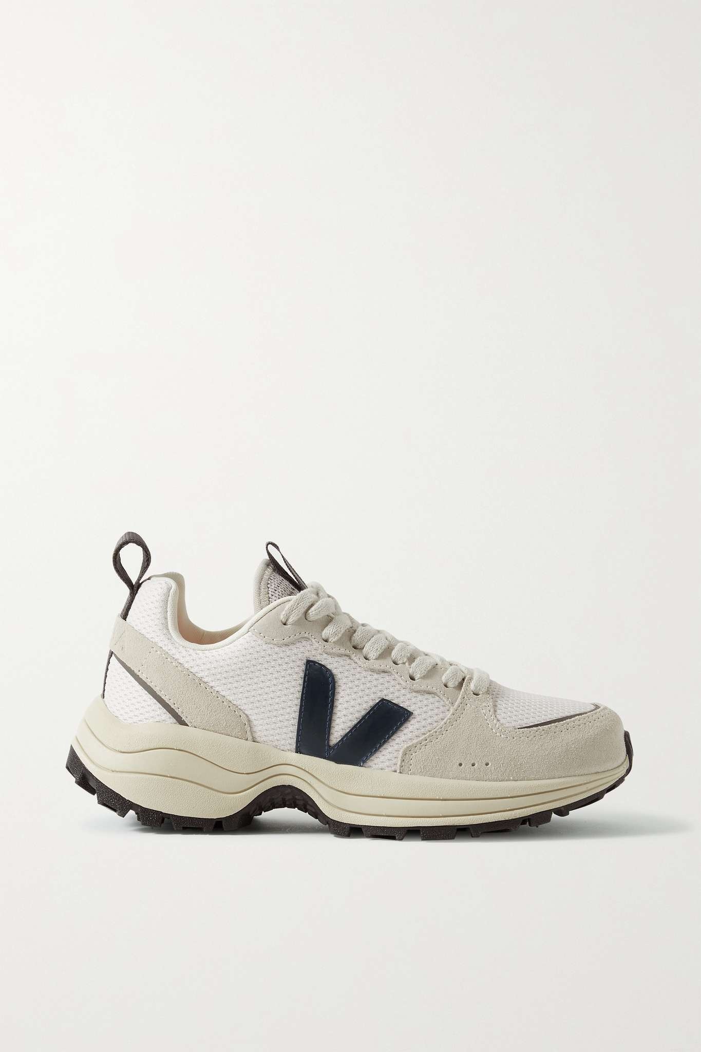 Venturi suede and leather-trimmed Alveomesh sneakers - 1