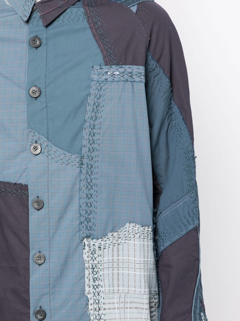 Miles panelled shirt jacket - 5