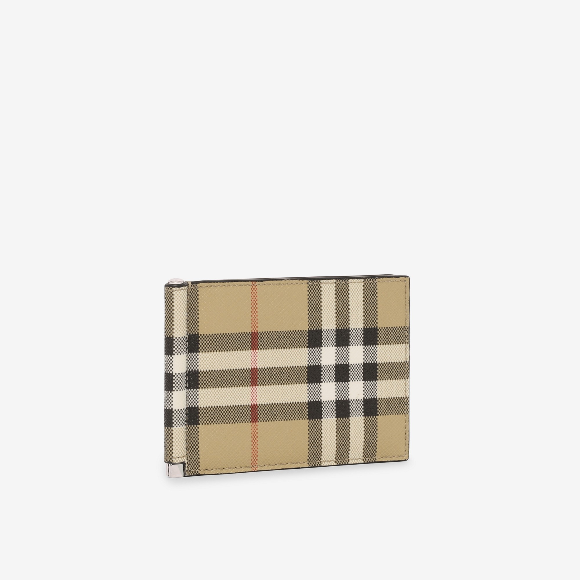 Vintage Check Money Clip Wallet - 5