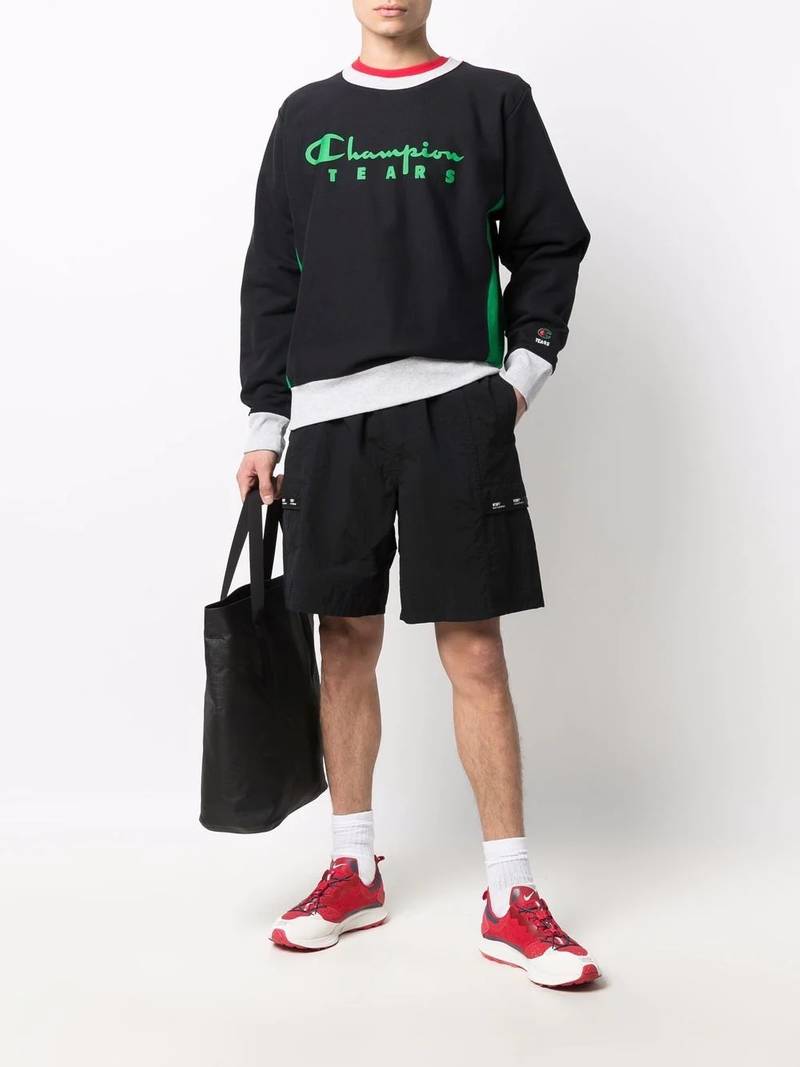 Champion logo print sweatshirt outlook