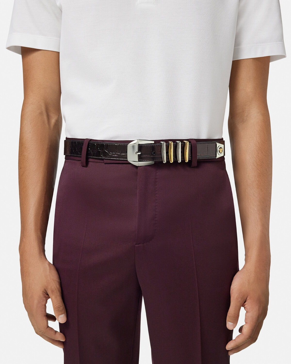 Croc-Effect Medusa Heritage Belt 1.2" - 3