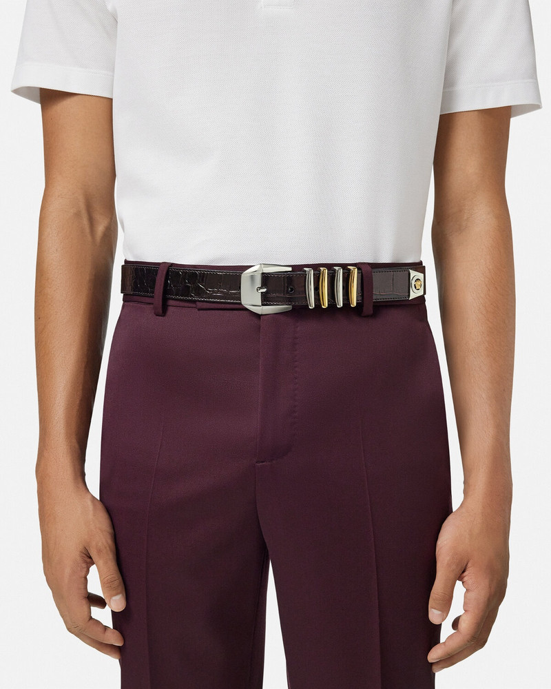 Croc-Effect Medusa Heritage Belt 1.2" 3
