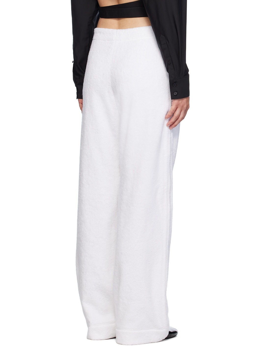 White Loose Trousers - 3