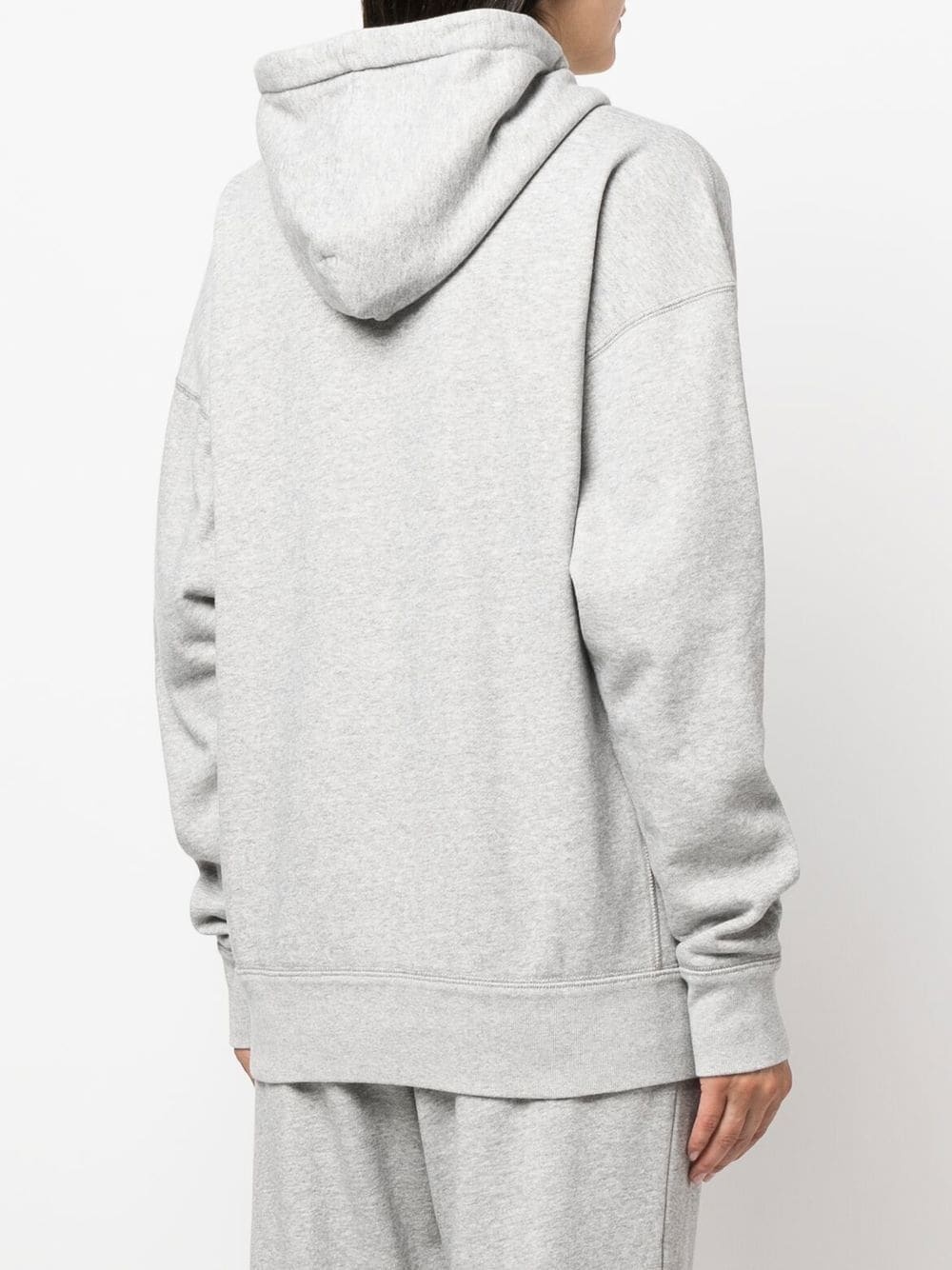 logo-print long-sleeved hoodie - 4