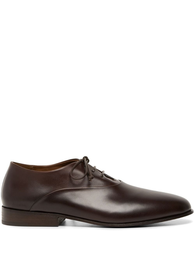 leather lace-up derby shoes 1