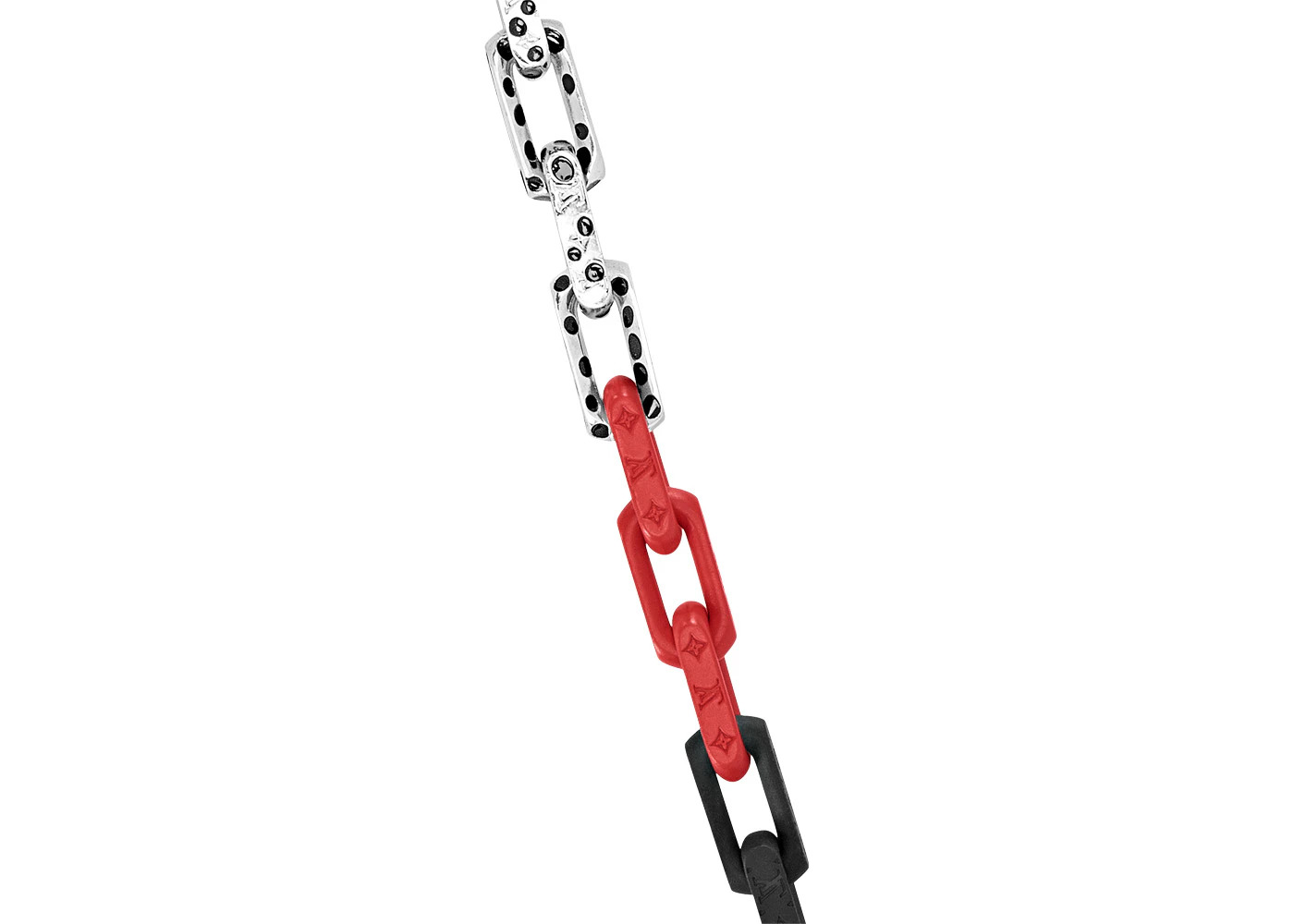 Louis Vuitton x Yayoi Kusama Monogram Chain Necklace Black - 3