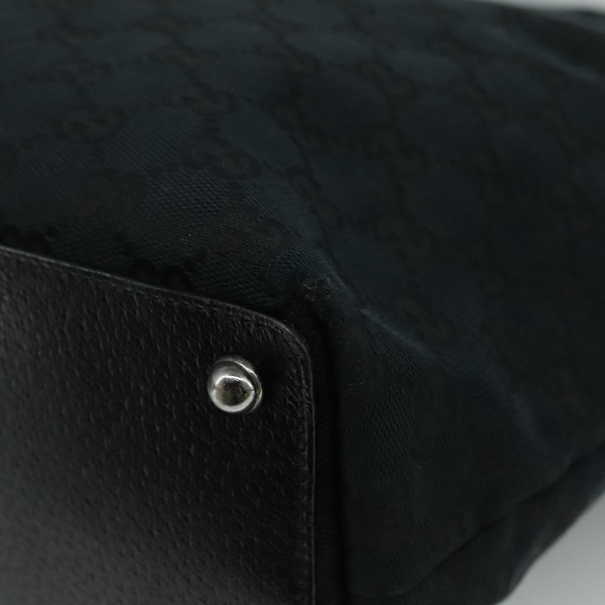 GUCCI GG Canvas Tote Bag Black - 16