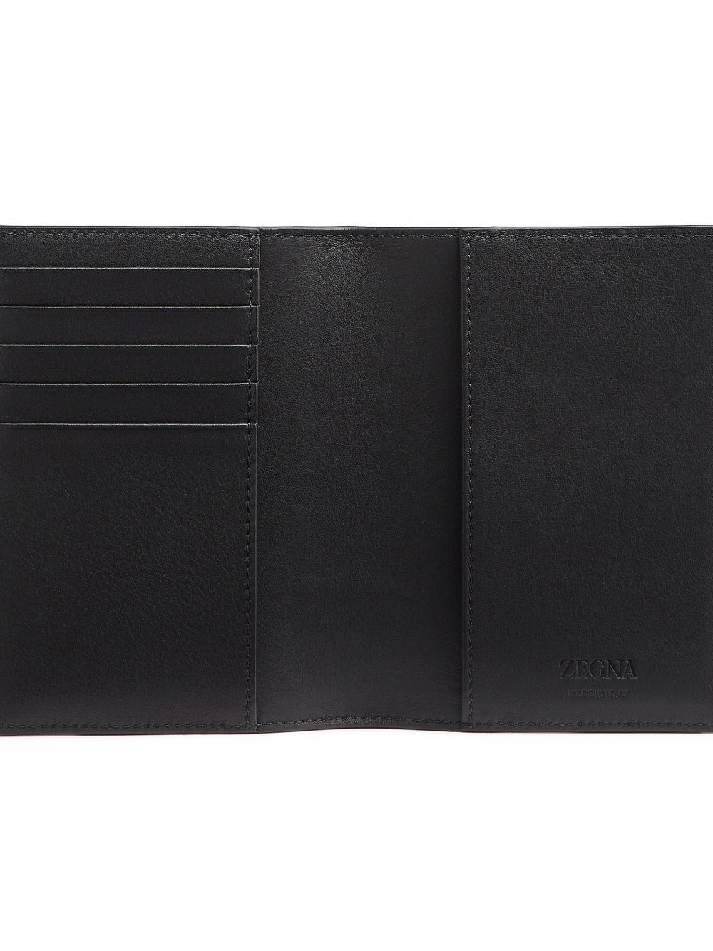stripe-detail leather passport case - 4