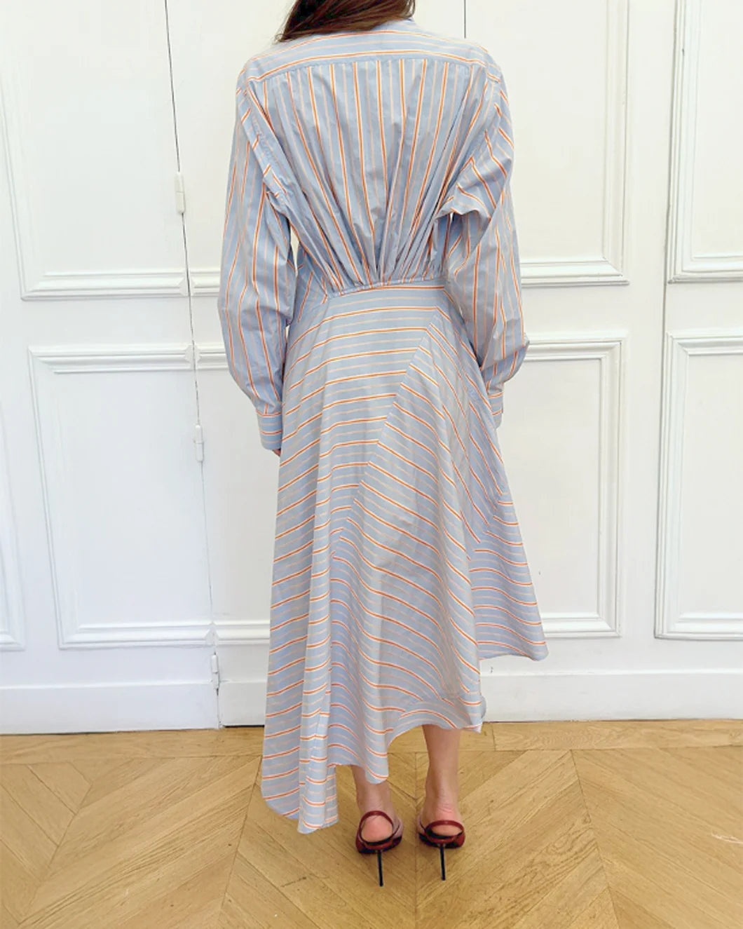PANELLED SHIRT DRESS - 3