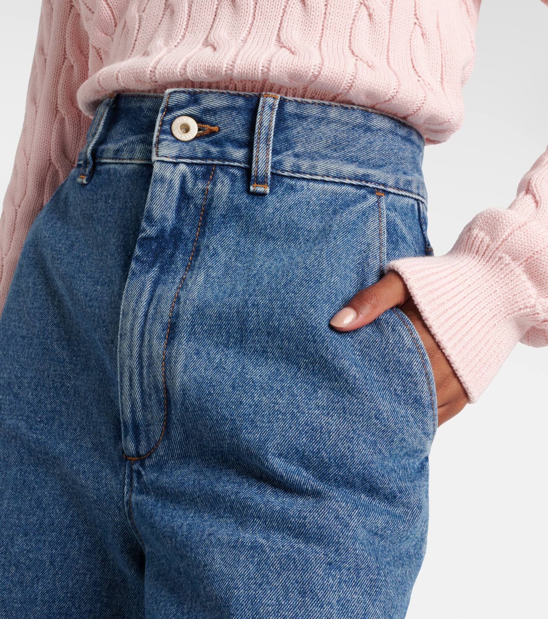 Anagram denim Bermuda shorts - 4